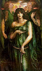 Syrian Astarte by Dante Gabriel Rosetti, 1875-7 (public domain image)