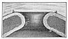 THE WORKING OF THE COMPASS.<br> This illustration is presented to show how the magnetic needle works in passing into the interior of the earth, and how the compass would lead explorers out again, they not knowing the earth was hollow.