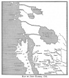 MAP BY JOHN HARRIS, 1705.