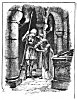 'In th' evening late old Glaucé hither led<BR>
Faire Britomart, and, that same Armory<BR>
Downe taking, her therein appareled<BR>
Well as she might.'' . . .