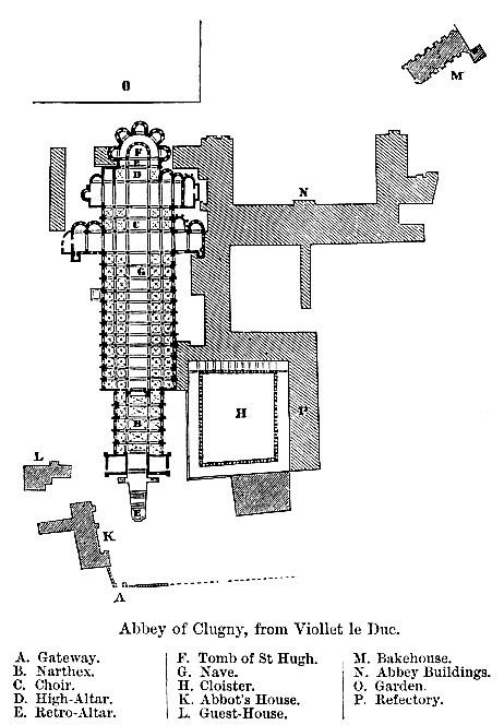 Cluny Abbey map