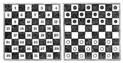 Draughts Board diagram