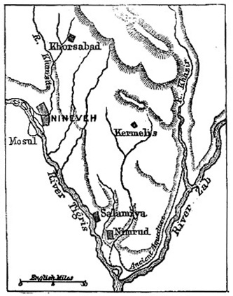 Map of country round Nineveh