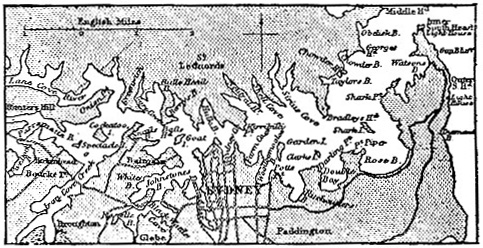 Map of Sydney Harbour and Environs