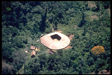 Aerial view of another shabono