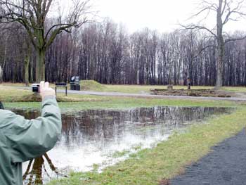 standing water at Ausachwitz