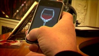 Smart phone app identifying French wine