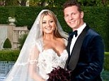 Man and wife: Holly Valance tied the knot with her billionaire beau Nick Candy in Beverly Hills on Saturday