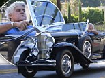 What a Deusy!: Jay Leno takes his 1932 Duesenberg convertible out for a spin...but can hardly see over the steering wheel