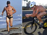 Armstrong, 41, completed the 1.2-mile swim, 56-mile bike ride and 13.1-mile run in the Superfrog Triathlon in Coronado, California, in just three hours, 49 minutes and 45 seconds