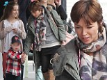 Back with her boy: Dannii Minogue is back on mummy duty as she spends time with son Ethan in Melbourne after trip to Europe