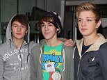 Newfound fame: GMD3-(L-R) Micky Parsons,Dan Ferrari Lane and Greg West at BBC Radio 1 studio on Monda