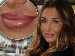 The quest for the perfect pout! Lauren Goodger leaves salon with MUCH fuller lips after getting permanent liner treatment