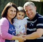 Heartbroken: Ruby Owen, who has just weeks to live, pictured with her mother Rachel and her father Martin