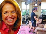 Home sweet home: Katie Couric welcomed her viewers into her own home today on the talk show host's latest Katie installment