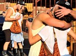 Getting flirty:Val Chmerkovskiy and partner Kelly Monaco put on a different kind of show after DWTS rehearsals