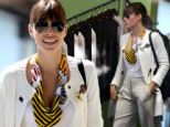 Stylish Jessica Biel goes for the preppy look as she indulges in a spot of retail therapy 