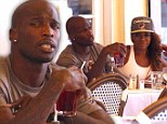 Moving on: Chad Johnson enjoys lunch date with washed-up actress as he attempts to get his life back on track