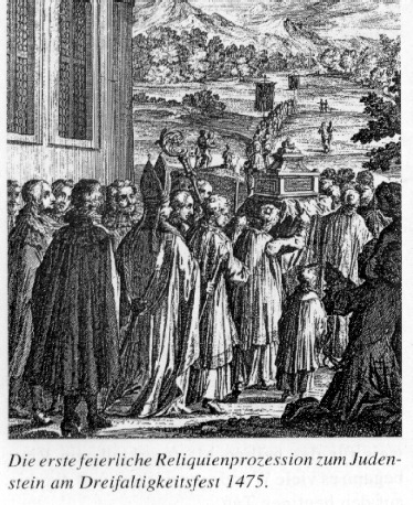 The first solemn procession of relics to the Jew-stone - Jewish Ritual Murder by Hellmut Schramm