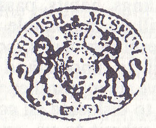 The British Museum Library stamp