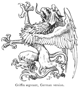 Griffin segreant, German version.