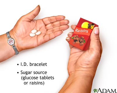 Diabetic emergency supplies